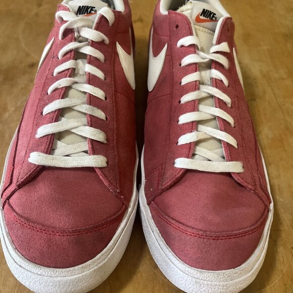 Nike Blazer Low 77  University Red DA7254-600 Athletic Suede Sneakers mens Sz 14 - Picture 3 of 10